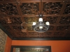 Glue Up PVC Antique Copper Ceiling Tiles with Overlapping Edges or  install in a Grid Suspended Drop In Ceiling Tile