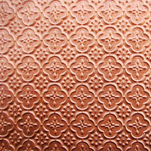 Fleur De Lis Design Copper Backsplash WC20