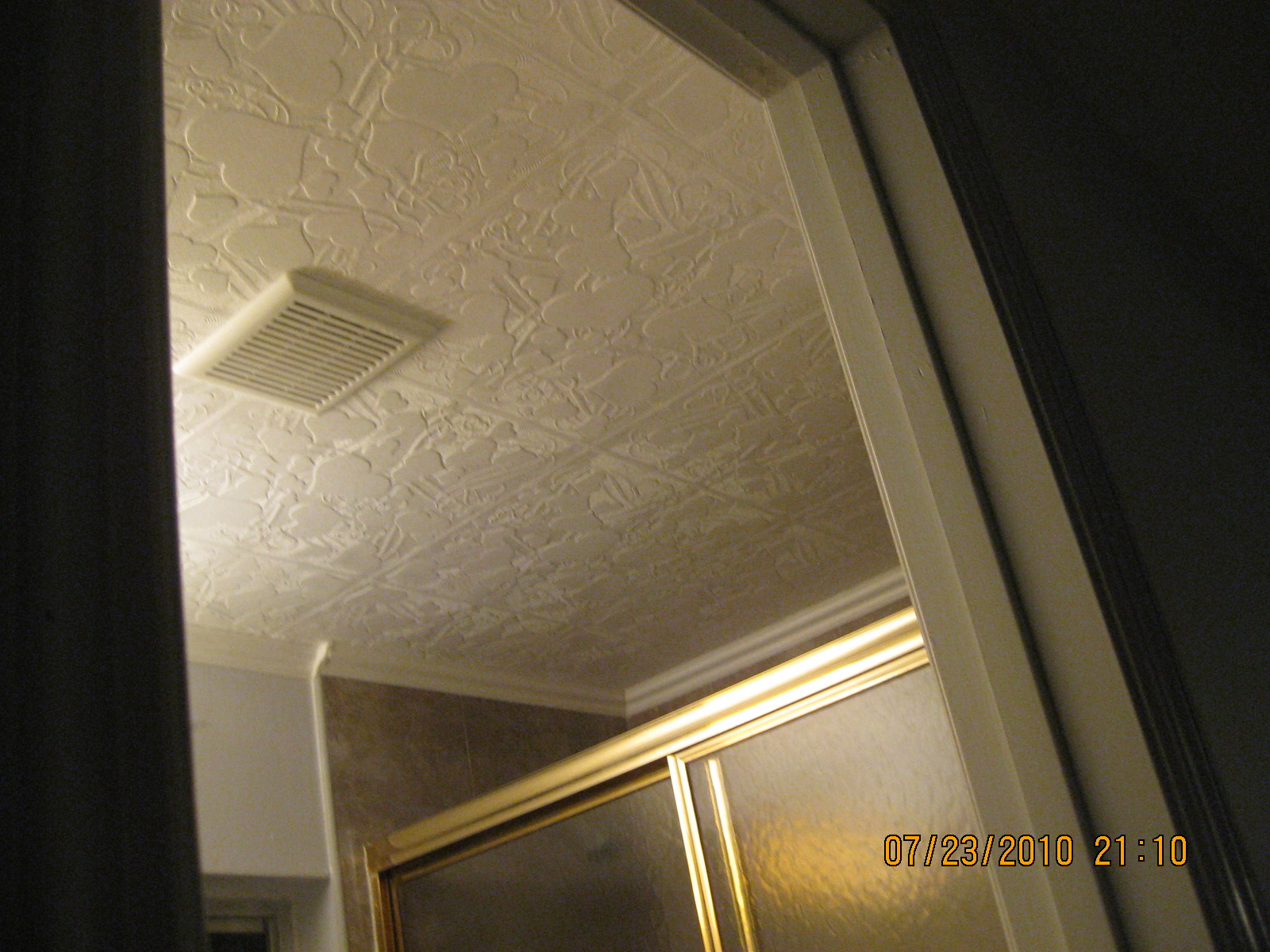 Styrofoam Tiles Installed Ceiling Tiles By Us