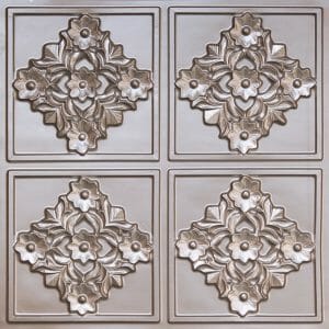 Faux Silver Ceiling Tiles Design 129