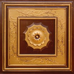 Antique Gold PVC Ceiling Tile Design 219
