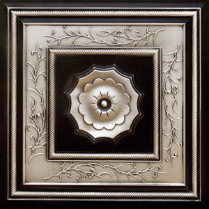 Antique Silver PVC Ceiling Tile Design 219