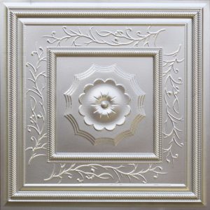 Silver PVC Ceiling Tile Design 219