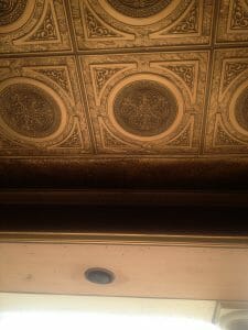 Faux Antique Gold Ceiling Tile Design 225