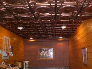 Faux Antique Copper Ceiling Tile Design 106