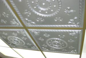 Faux Silver Suspended Grid Ceiling Tile Deign 27