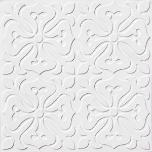 White Matt Design 101 Plastic Ceiling Tile