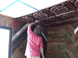 Glue Up Ceiling Tiles Antique Copper design 151 Glue Up Ceiling Tiles Antique Copper design 151