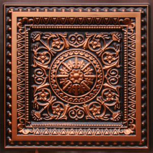 Faux Antique Copper Design 223 PVC Ceiling Tile