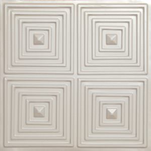 Faux Silver Ceiling Tile Design 125