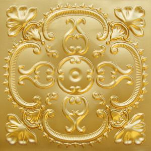 Brass Plastic Decorative Ceiling Tile Design 217