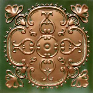 Patina Copper Glue Up Ceiling Tile Design 217