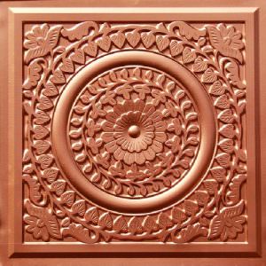 Faux Copper PVC Ceiling Tile Design 211