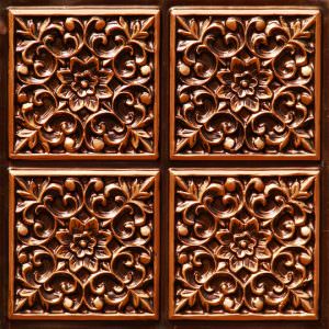 Faux Antique Copper Design 109 Ceiling Tile