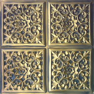 Faux Antique Gold Design 109 Ceiling Tile