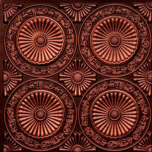 Faux Antique Copper Ceiling Tile Design 235
