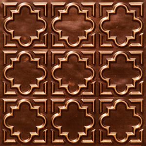 Faux Antique Copper Plastic Ceiling Tile Design 142