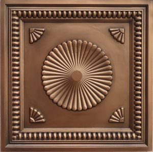 Faux Antique Copper Ceiling Tile Design VC 4