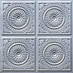 Faux Silver Design 117 Ceiling Tile
