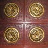 Rosewood Faux Antique Gold Design 117 Ceiling Tile