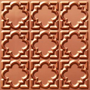 Faux Copper PVC Ceiling Tile Design 142