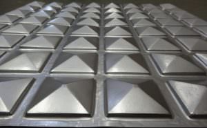 Faux Silver Plastic Ceiling Tile Design 105