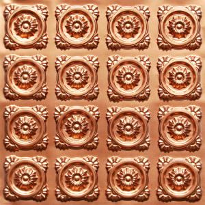 Faux Copper Glue up Ceiling Tile design 118