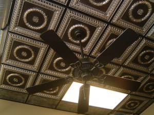 Faux Antique Silver Ceiling Tile Design 210