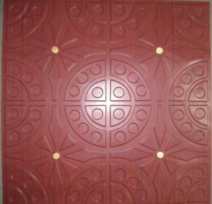 Faux Rosewood Gold Ceiling Tile Design 110