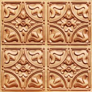 Faux Copper PVC Ceiling Tile Design 148