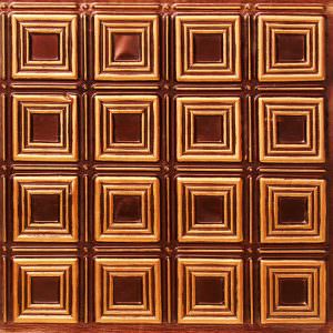 Faux Antique Copper Ceiling Tile Design 153