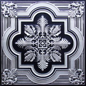 Faux Antique Silver Ceiling Tile Design 206