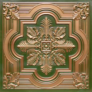 Faux Patina Copper Ceiling Tile Design 206