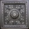 Faux Antique Silver Plastic Ceiling Tile Design 215