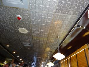 Faux Siliver Glue up Plastic Ceiling Tile Design 150