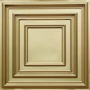 Faux Brass Drop In Ceiling Tile Design 222