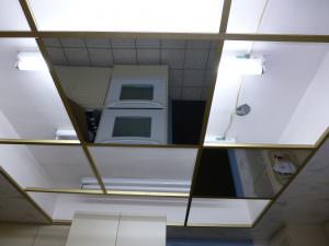 Glass Less Mirror Ceiling Tiles