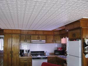 Installed Glue Up Ceiling Tile Design AA 309 Installed Glue Up Ceiling Tile Design AA 309