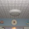 Ceiling tile Glue Up Design AA 309 White Installed Ceiling tile Glue Up Design AA 309 White Installed