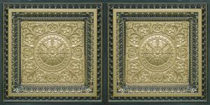 Faux Antique Brass Design 8223 Ceiling Tile