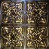 Faux Antique Gold PVC Ceiling Tile Glue On Design 148