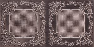 Faux Antique Silver PVC Grid Ceiling tile Design 8269