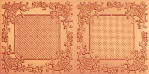 Faux Copper Grid PVC Ceiling Tiles Design 8269