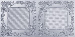 Faux Silver Plastic Vinyl Grid Ceiling Tiles Design 8269