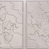 Faux Silver PVC Ceiling Tile Design 8202