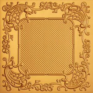 Faux Gold Vinyl Ceiling Tile Design 269