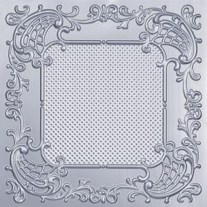 Faux Silver Plastic Ceiling Tile Design 269