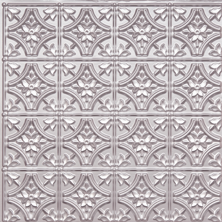 PVC ceiling tile Design 150 Silver