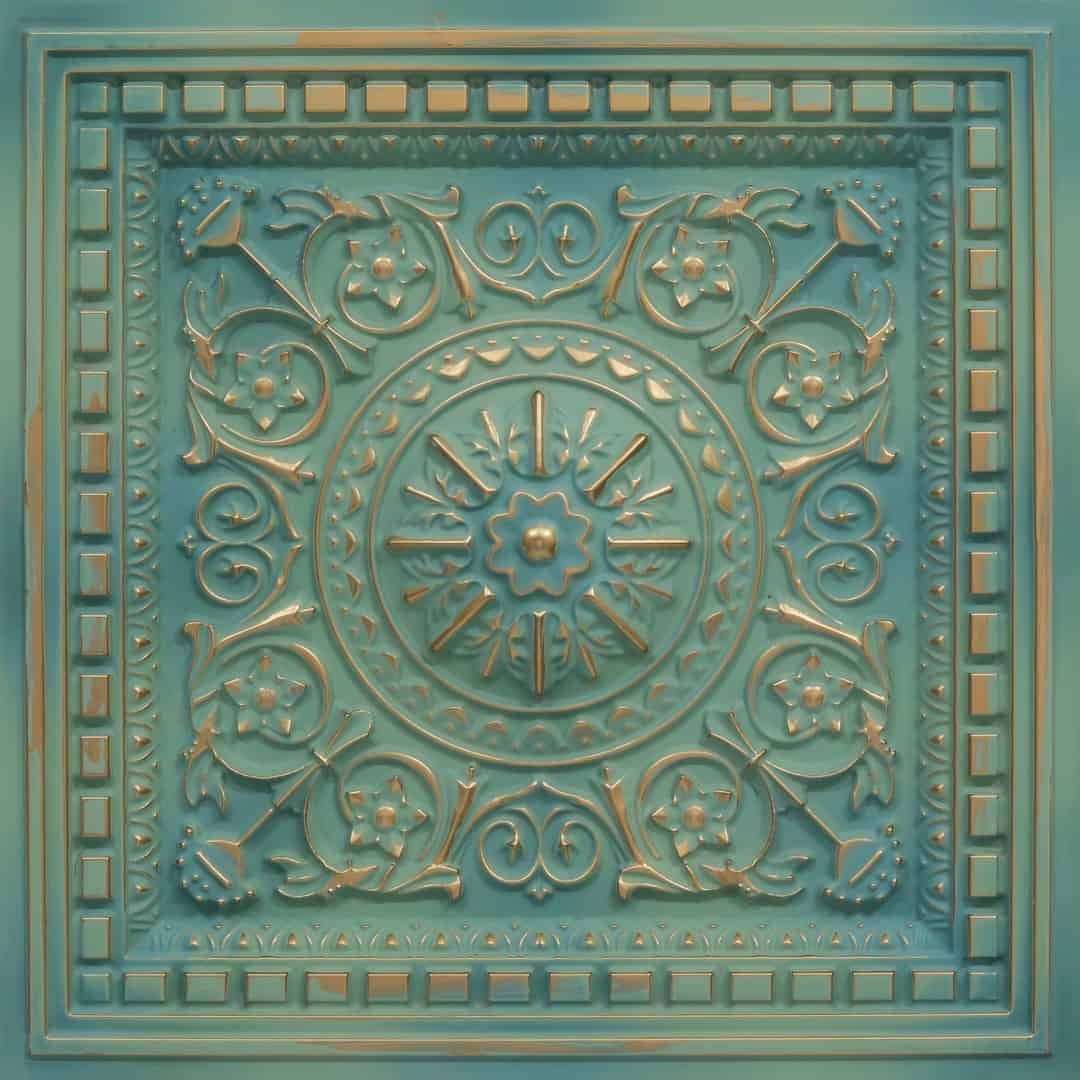 Vintage Patina Ceiling Tile Design 215