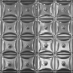 Metal Ceiling Panel CT 201-0607 Factory Faux Silver